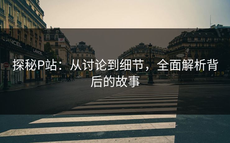 探秘P站:从讨论到细节,全面解析背后的故事-第1张图片-p站助手导航站 | p站搬运工视频库 探秘P站:从讨论到细节,全面解析背后的故事-第1张图片-p站助手导航站 | p站搬运工视频库
