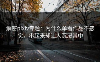解密pixiv专题：为什么单看作品不感觉，串起来却让人沉浸其中